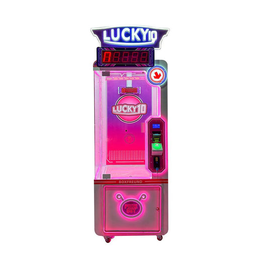 Lucky Time Lucky10 Unterhaltungsautomat mit Scheinwurf - und Münzwurf mit Trostpreisfunktion - BoxfreundSpielautomatenLucky Time Lucky10 Unterhaltungsautomat mit Scheinwurf - und Münzwurf mit Trostpreisfunktion