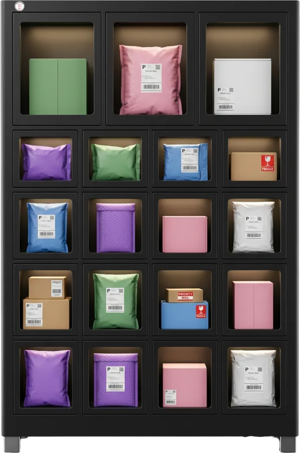 19-Locker Vending Machine