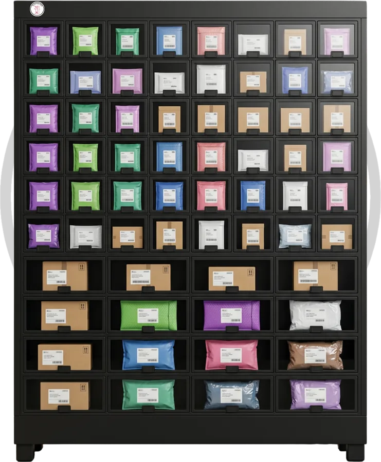 64-Locker Vending Machine