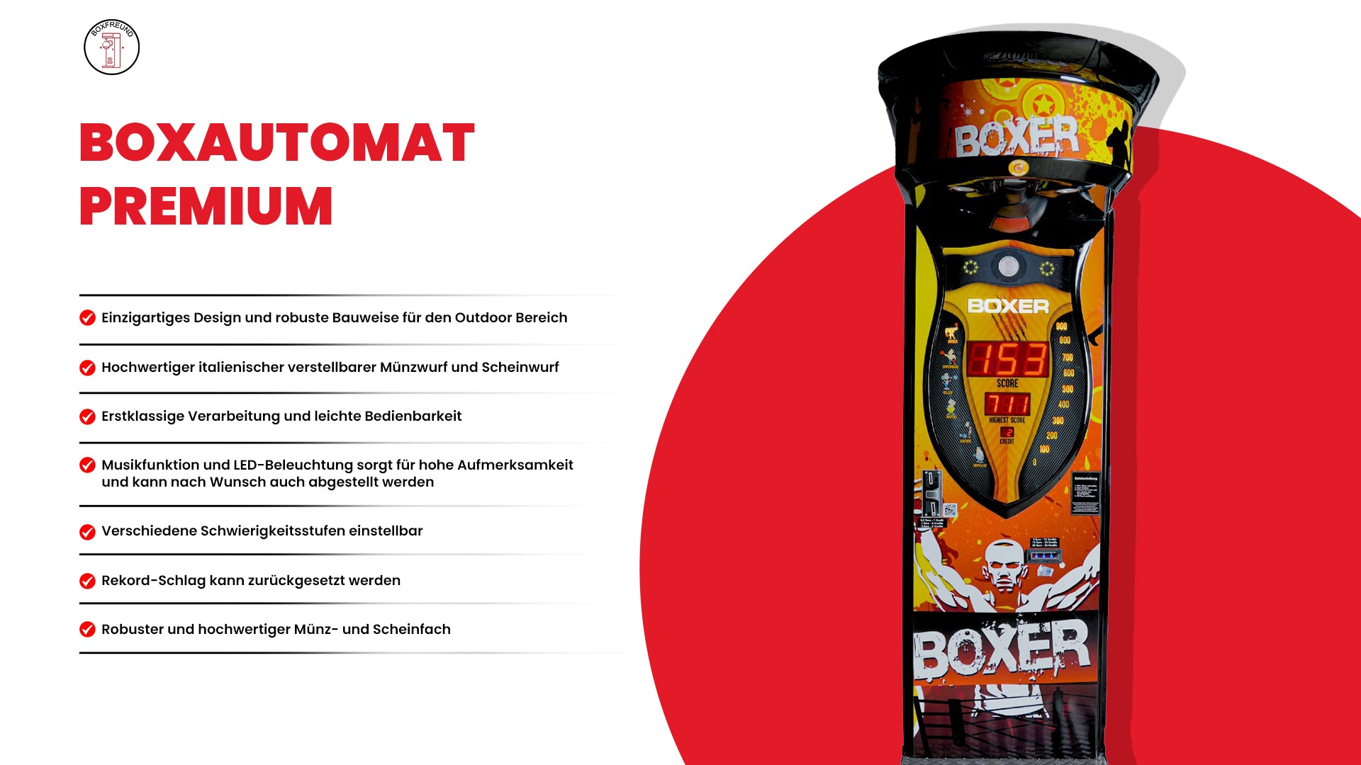 Boxautomat Premium mit Münz- und Scheinwurf für Outdoor – Info