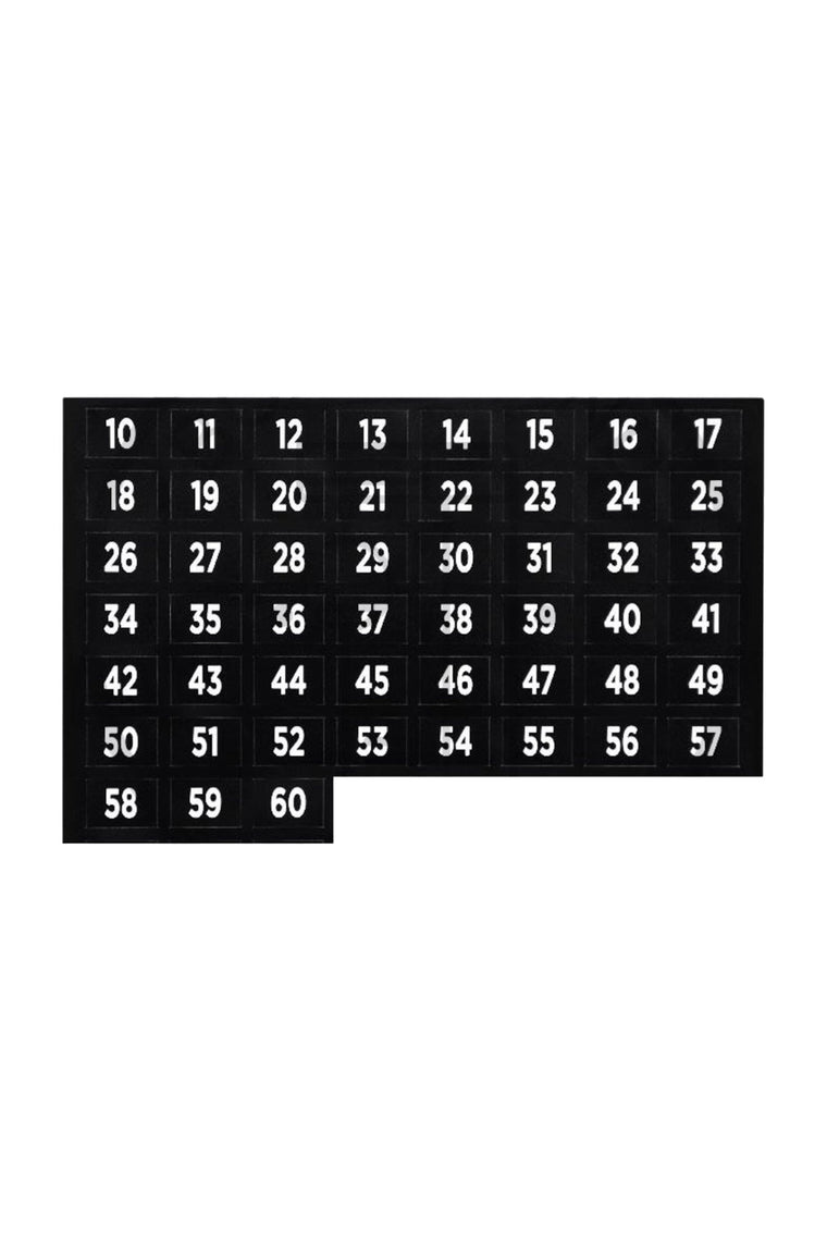 Number Stickers 01-60
