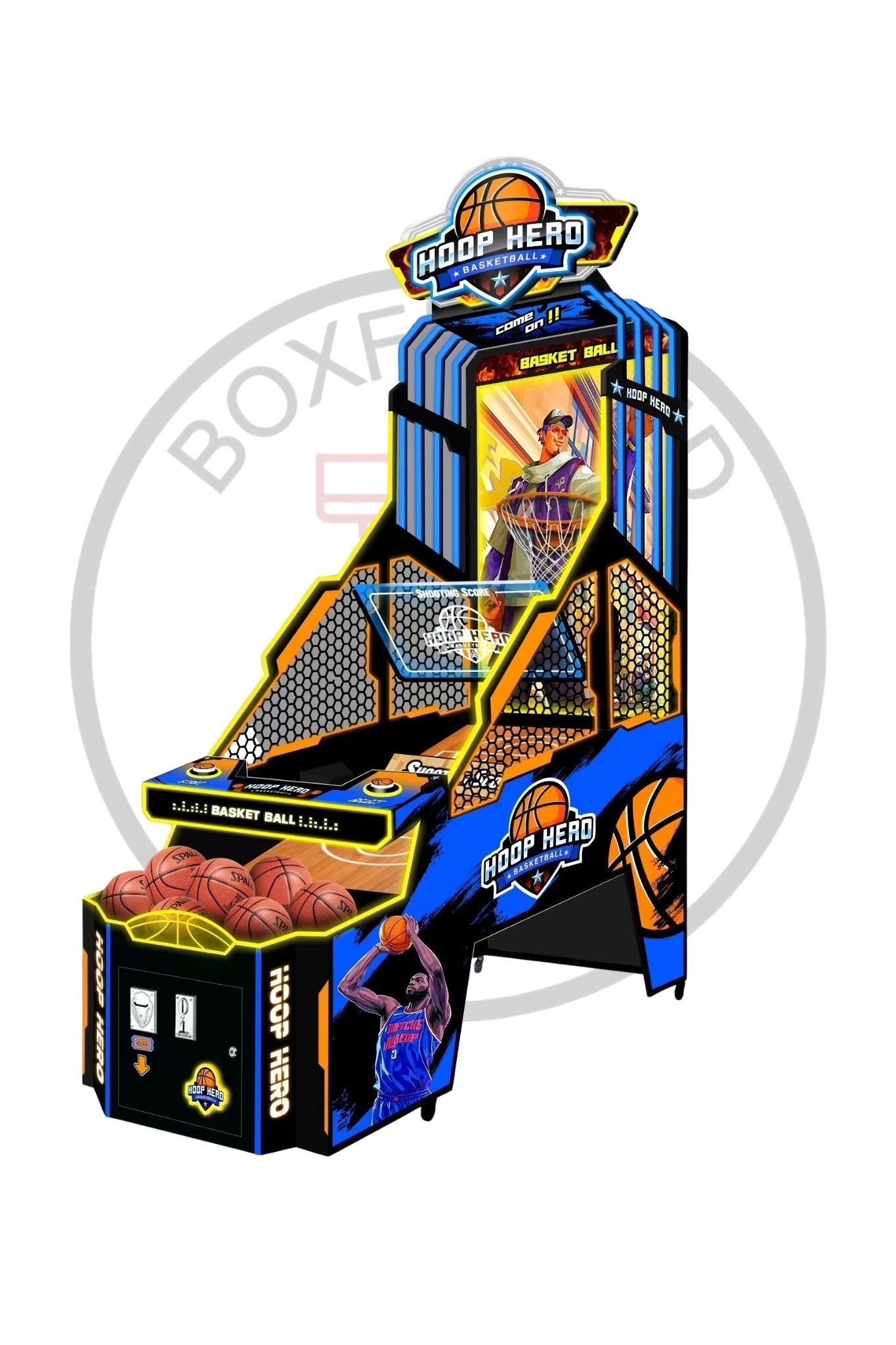 Basketball Automat Future Erwachsene mit LCD Screen - BoxfreundSpielautomatenBasketball Automat Future Erwachsene mit LCD Screen – Ansicht 2