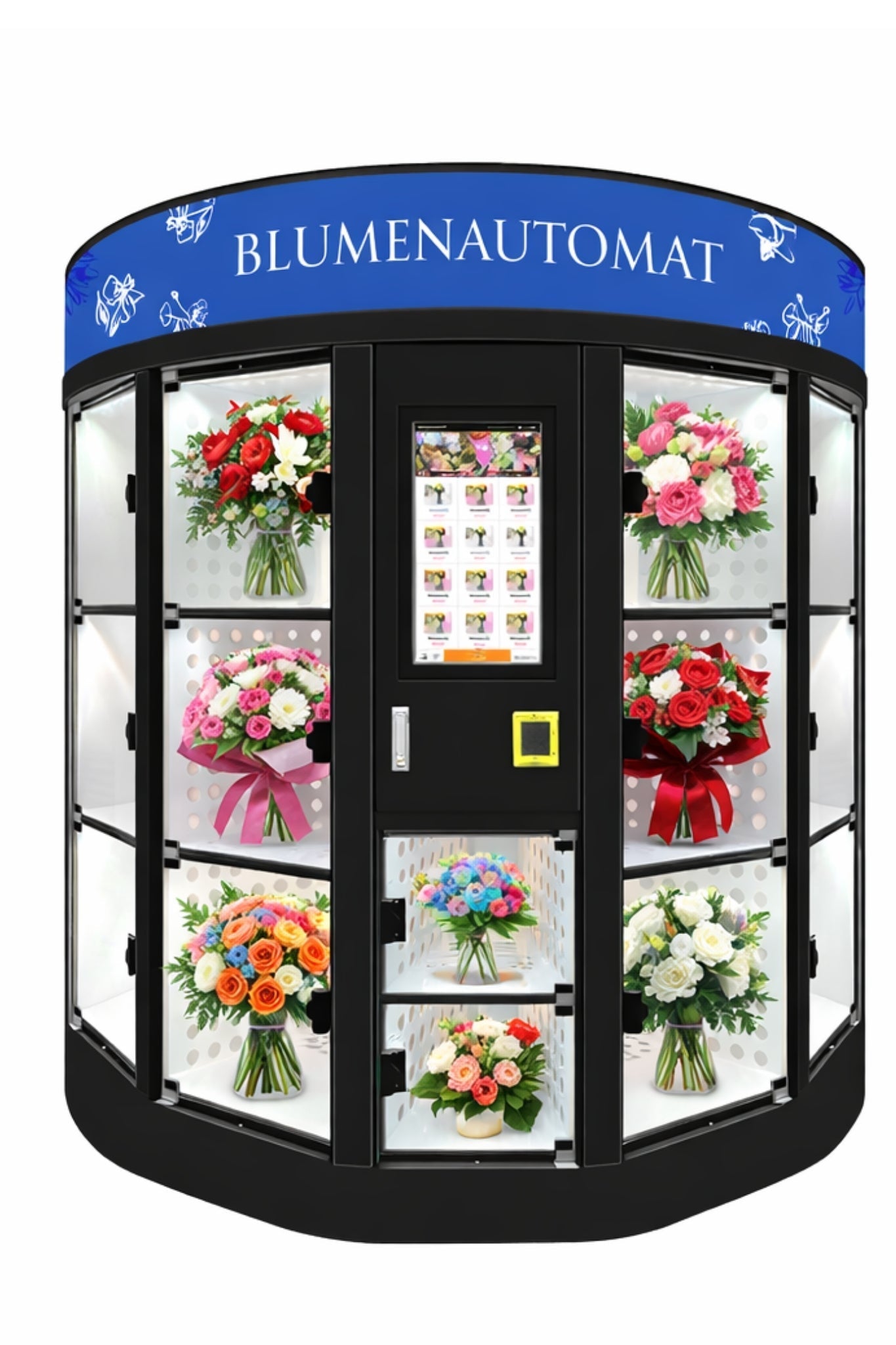 Blumenautomat Flowery mit 14 Fächer - BoxfreundWarenverkaufautomatenBlumenautomat Flowery mit 14 Fächer