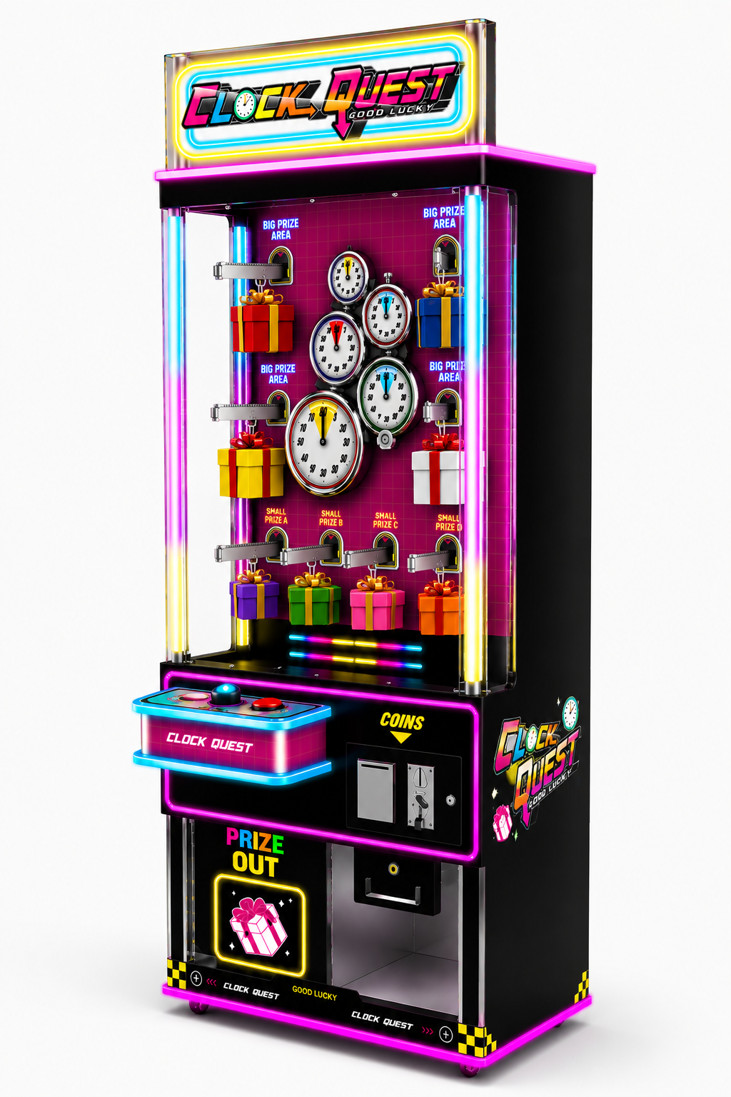 Clock Quest Timing Spielautomat mit Trostpreisfunktion - BoxfreundSpielautomatenClock Quest Timing Spielautomat mit Trostpreisfunktion