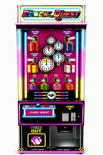 Clock Quest Timing Spielautomat mit Trostpreisfunktion - BoxfreundSpielautomatenClock Quest Timing Spielautomat mit Trostpreisfunktion