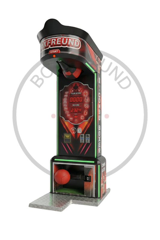Comboautomat Classic mit Münz - und Scheinwurf - BoxfreundSpielautomatenKombo - Automat Fusballer Boxer mit Scheinwurf – Ansicht 2