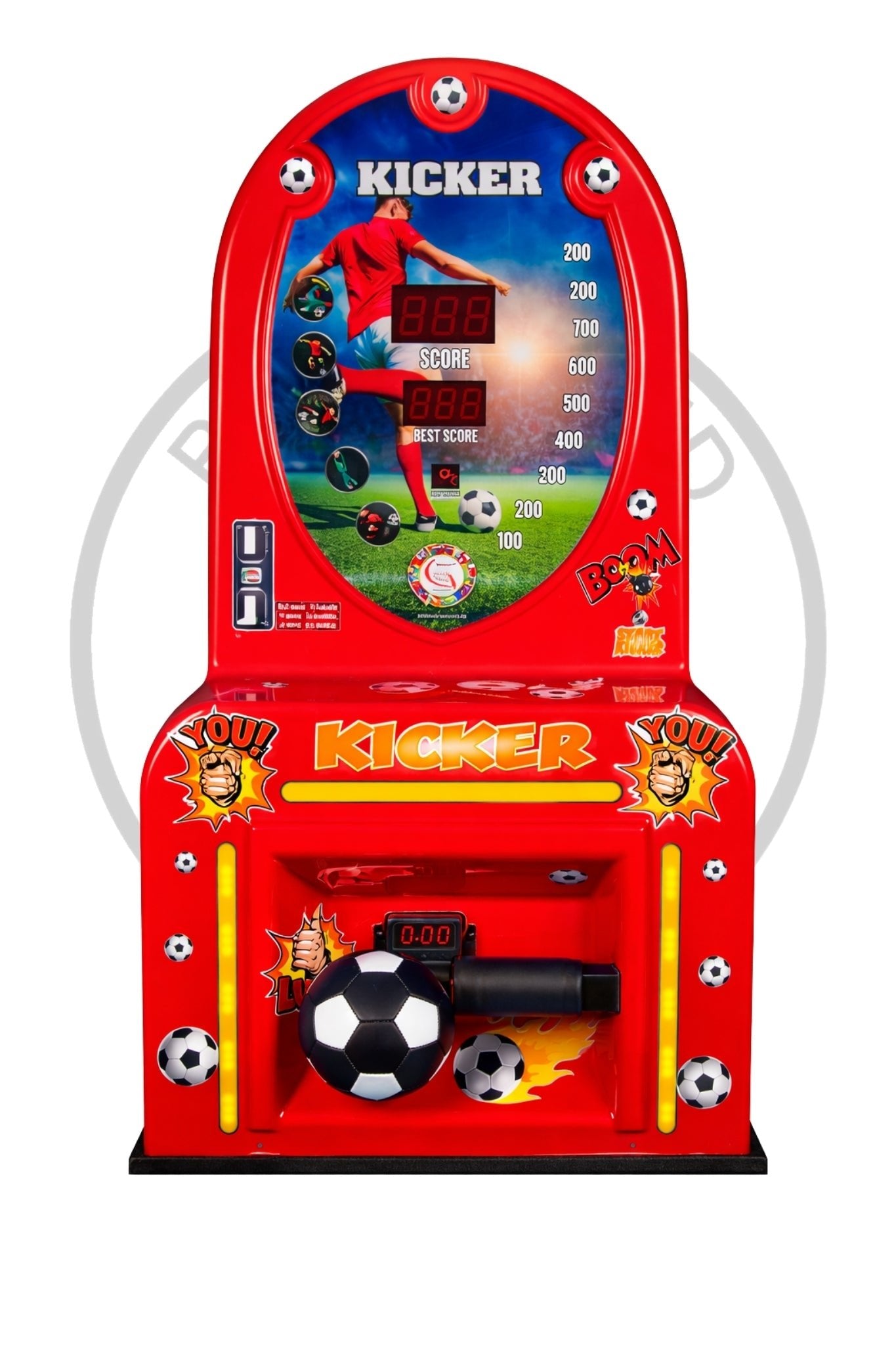 Fußball - Kicker Automat mit Münzwurf DONE - BoxfreundSpielautomatenFußball - Kicker Automat mit Münzwurf DONE