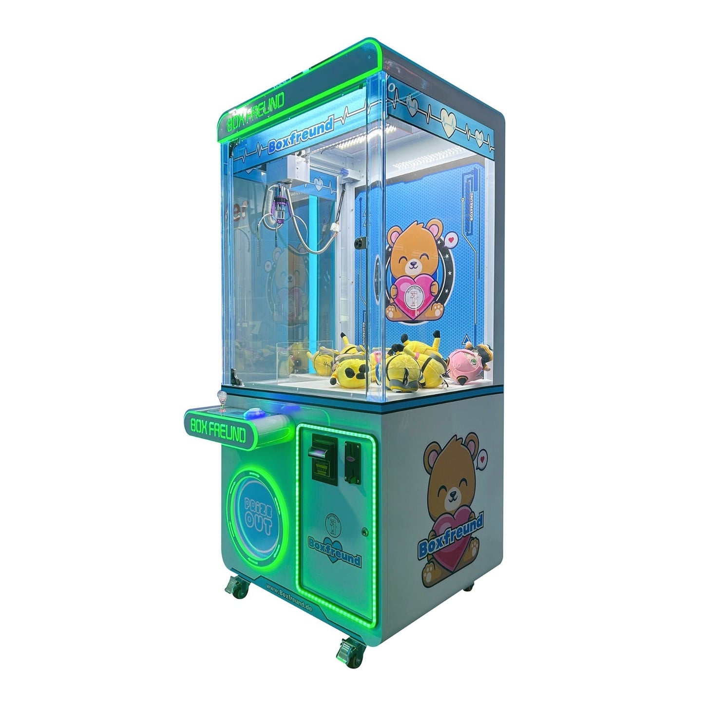 Greifautomat Greifer Claw Machine Trosptreis mit Münz - und Scheinwurf - BoxfreundSpielautomatenGreifautomat Greifer Claw Machine Trosptreis mit Münz - und Scheinwurf - BoxfreundSpielautomatenGreifautomat Greifer Claw Machine Trosptreis mit Münz - und Scheinwurf