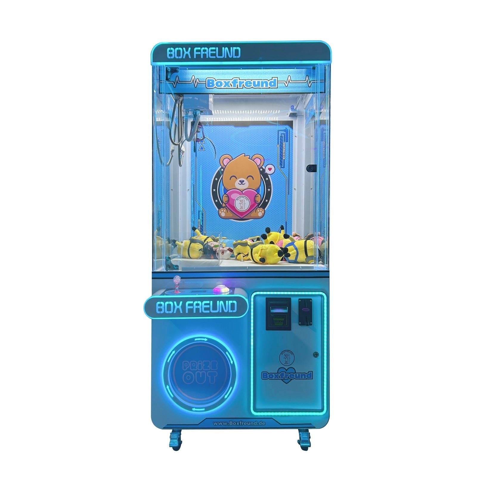 VEVOR Greifautomat Mittelgroß – Mit Stahlklaue, Licht & Sound, Für Plüschtiere, Pink, Für Party & Kino