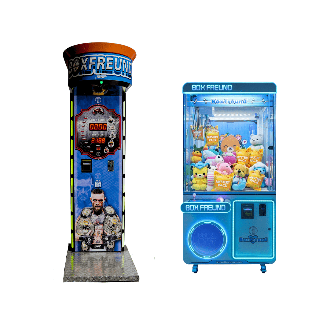 MEGA DEAL - Boxautomat Classic & Greifautomat mit Trostpreisfunktion - BoxfreundMEGA DEAL - Boxautomat Classic & Greifautomat mit Trostpreisfunktion