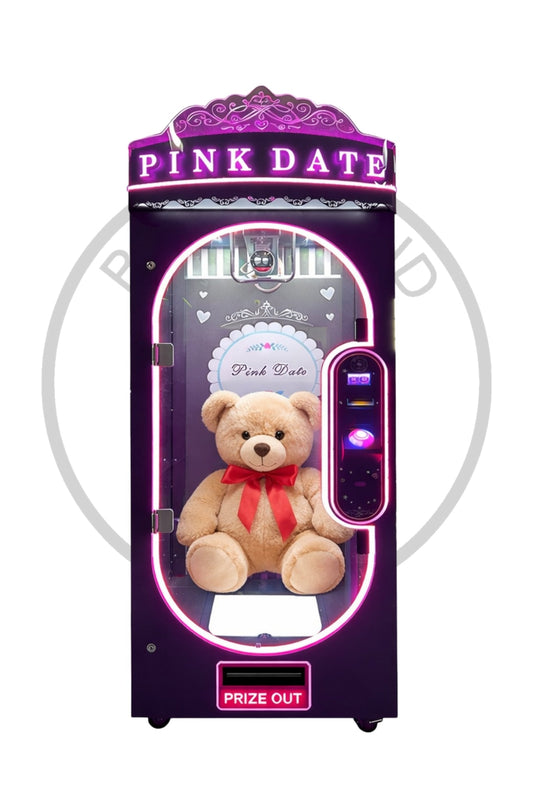 Pink Date Scherenautomat Scheinwurf - und Münzwurf mit Trostpreis - BoxfreundSpielautomatenPink Date Unterhaltungsautomat Scheinwurf - und Münzwurf mit Trostpreis