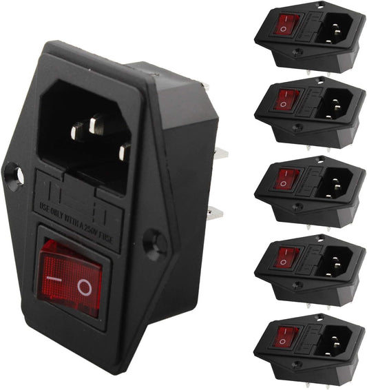 Sicherungshalter Gehäuse EIN/AUS - Schalter Arcade Netzteil Boxautomat - BoxfreundSicherungshalter Gehäuse EIN/AUS - Schalter Arcade Netzteil Boxautomat