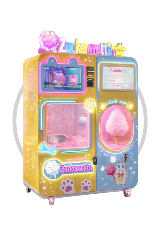 Sweet Heart Zuckerwatteautomat - BoxfreundWarenverkaufautomatenSweet Heart Zuckerwattemaschine – Ansicht 2