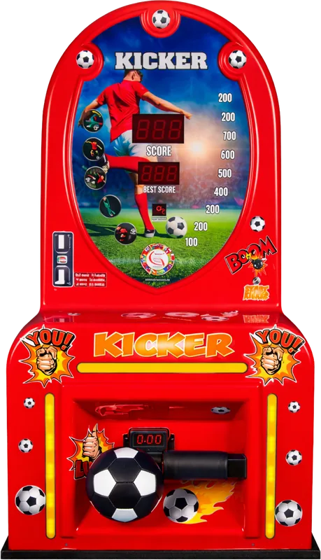 Fußball-Kicker Automat mit Münzwurf